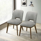 Sedia da pranzo moderna di lusso Raleigh in legno massello (set da 2)
