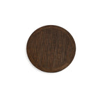 Tavolo da pranzo altezza bancone nero/marrone scuro - 122 L x 122 P x 91 A cm