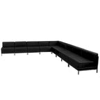 Divano Sezionale Modulare a 9 Pezzi - Gambe in Acciaio Inossidabile - 140.5W x 28.75 - 140.5D x 27.5H