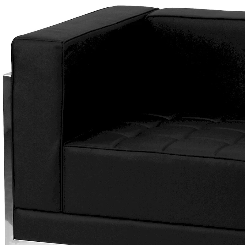 Divano Sezionale Modulare a 9 Pezzi - Gambe in Acciaio Inossidabile - 140.5W x 28.75 - 140.5D x 27.5H