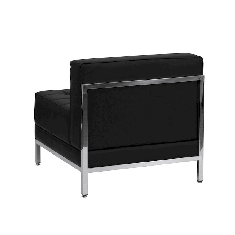 Divano Sezionale Modulare a 9 Pezzi - Gambe in Acciaio Inossidabile - 140.5W x 28.75 - 140.5D x 27.5H