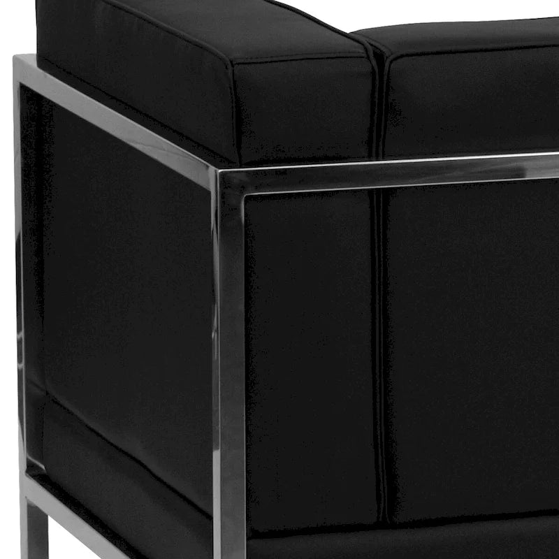 Divano Sezionale Modulare a 9 Pezzi - Gambe in Acciaio Inossidabile - 140.5W x 28.75 - 140.5D x 27.5H