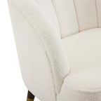 Poltroncina a Botte Imbottita con Gambe in Legno