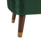 Poltroncina a Botte Imbottita con Gambe in Legno