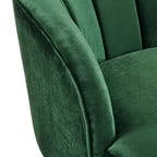 Poltroncina a Botte Imbottita con Gambe in Legno