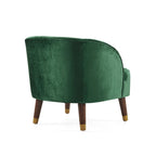 Poltroncina a Botte Imbottita con Gambe in Legno