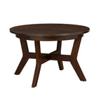 Tavolino da caffè rotondo in legno stile Mid-Century per soggiorno in stile rustico