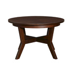 Tavolino da caffè rotondo in legno stile Mid-Century per soggiorno in stile rustico