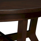 Tavolino da caffè rotondo in legno stile Mid-Century per soggiorno in stile rustico