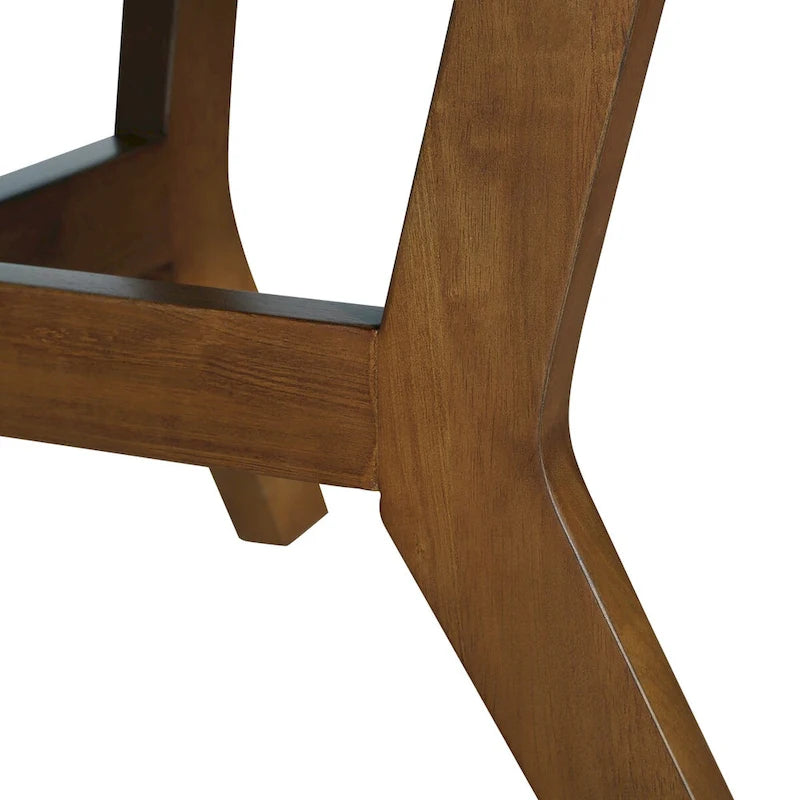 Tavolino da caffè rotondo in legno stile Mid-Century per soggiorno in stile rustico