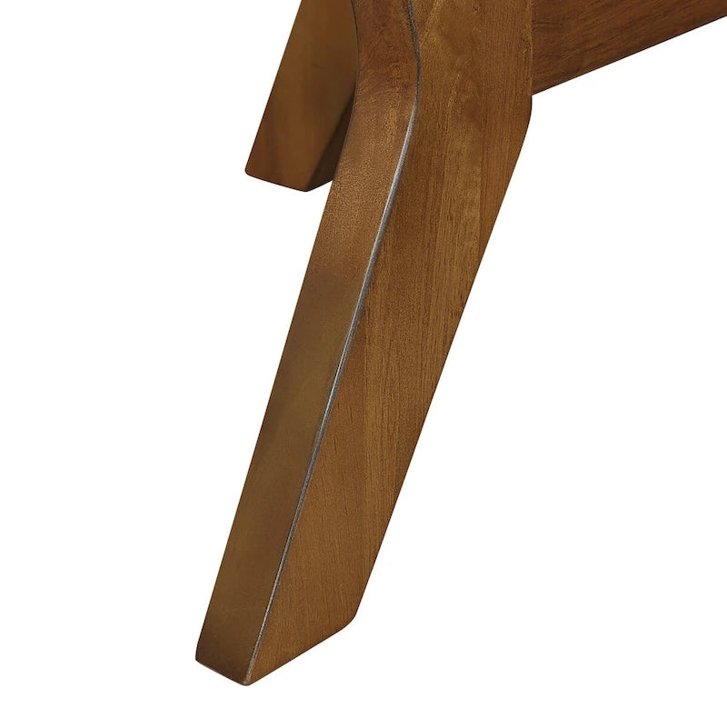 Tavolino da caffè rotondo in legno stile Mid-Century per soggiorno in stile rustico