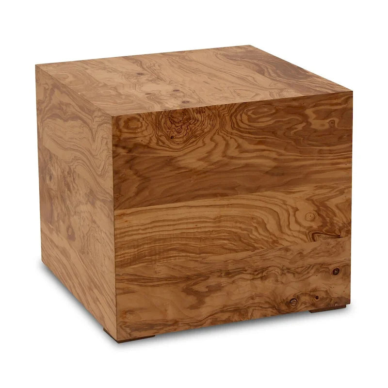 Tavolino moderno in radica naturale - 18L x 18P x 16A