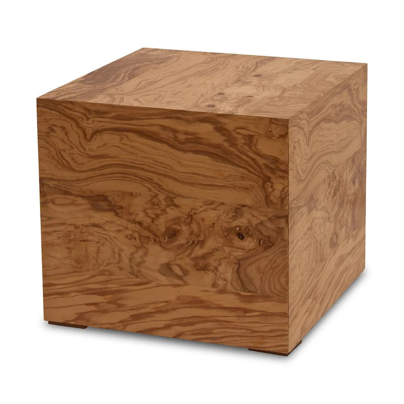 Tavolino moderno in radica naturale - 18L x 18P x 16A