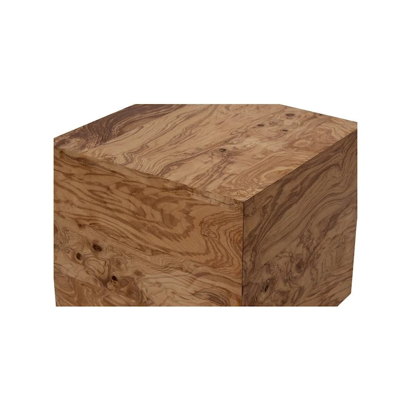 Tavolino moderno in radica naturale - 18L x 18P x 16A