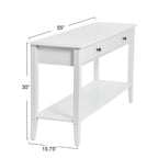 Tavolino consolle Pleasantville con 2 cassetti