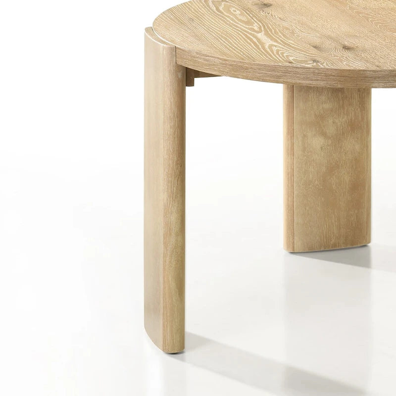 Tavolo da pranzo rotondo Bowen 47 con finitura quercia