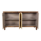 Credenza/Buffet 60 Vintage a 4 ante con motivo intagliato