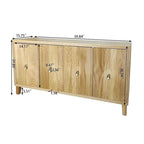 Credenza/Buffet 60 Vintage a 4 ante con motivo intagliato