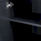 Armadio portaoggetti con ante e tre cassetti, 81 cm L x 183 cm H