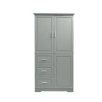 Armadio portaoggetti con ante e tre cassetti, 81 cm L x 183 cm H