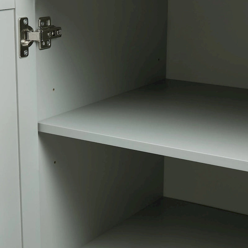 Armadio portaoggetti con ante e tre cassetti, 81 cm L x 183 cm H