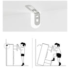 Comò bianco a 9 cassetti con design moderno e caratteristiche di sicurezza